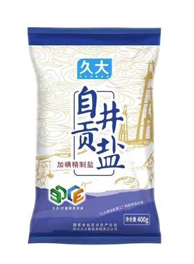 久大自贡井盐加碘食用盐400g