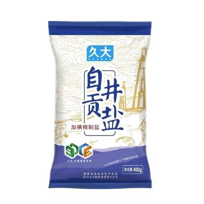 久大自贡井盐加碘食用盐400g