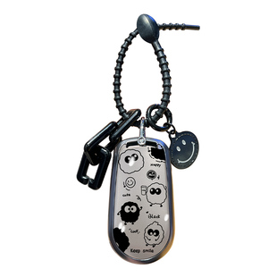 适用于欧拉好猫gt钥匙套白黑猫闪电猫扣25新款芭蕾猫壳高级感