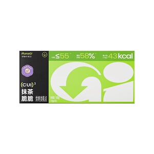 吉零ManaGI薄脆饼干低GI奶香抹茶味糖友孕妇专用解馋零食