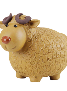 十二生肖工艺品绵羊慈缘正堂紫砂