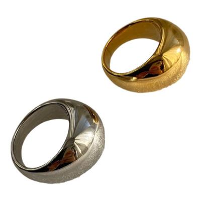 小众品牌vintage金银色撞色戒指