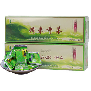 海潮糯米香茶果迷你小方砖500g袋