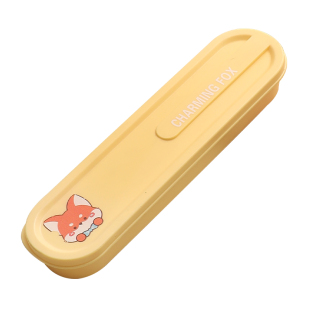 304不锈钢食品级便携式餐具收纳盒学生上班族一人用筷子勺子套装