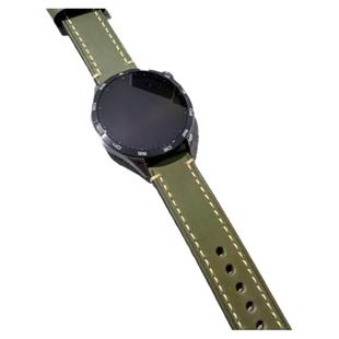 gt4/gt5手工表带等宽牛皮厚料磨砂绿色黑色疯马皮棕18/20/22/24mm