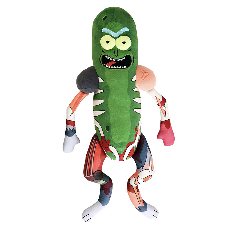 GUMO现货PICKLE RICK AND MORTY毛绒黄瓜瑞克和莫蒂老鼠周边玩具