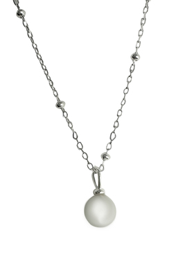 自带滤镜的美珍珠项链纯银
