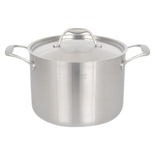 出口德国18/10不锈钢汤锅炖锅加厚蒸锅蒸笼电磁炉通用20-28cm包邮