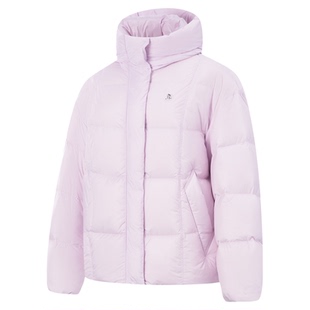 李宁火锅羽绒服丨女款冬季新款泡芙棉服连帽鹅绒保暖外套运动上衣