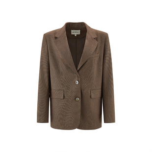 MELINDA LI【松弛长情】优雅职场泷定大阪金丝棉小立领中式外套