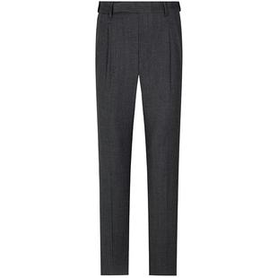 【羊毛休闲裤】东博利尼秋冬黑色休闲裤男毛呢羊毛休闲长裤直筒裤