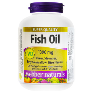 WebberNaturals伟博精粹1100mg高含量99%高纯Omega3深海鱼油120粒