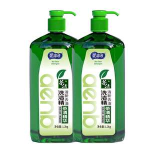 【U先试用】爱恩倍茶清精华洗洁精 1.3kg*2瓶