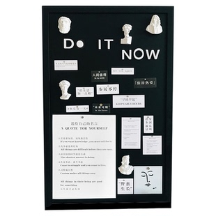 YOPO原创北欧风ins风创意黑板字母磁性板桌面墙面装饰桌摆背景板