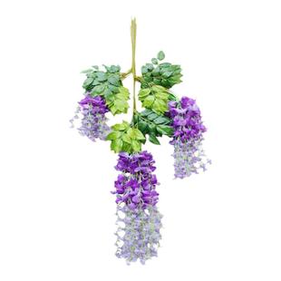 假藤条绿叶仿真紫藤花树叶塑料藤蔓室内植物婚庆吊顶装饰绿植网红