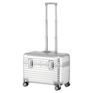 全铝镁合金摄影拉杆箱上翻盖18寸相机箱金属万向轮男登机行李箱女