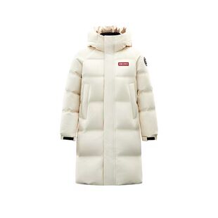 【孙颖莎同款】鸭鸭女款羽绒服男女同款冬季长款保暖加厚连帽外套