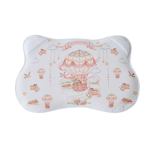 Domicoco婴儿枕头定型儿童护颈6个月1-2-3岁以上宝宝硅胶夏季透气