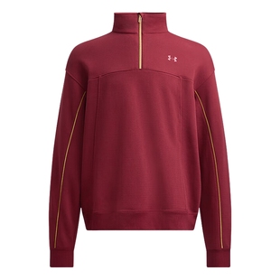 安德玛UA男子CNY中国春季款运动休闲毛圈布半拉链卫衣6006005-625