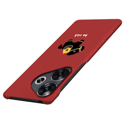 马上发财适用红米turbo3手机壳新年小米turbo3保护套redmi马年硬壳小米半包边创意防摔大孔卡通本命年红色