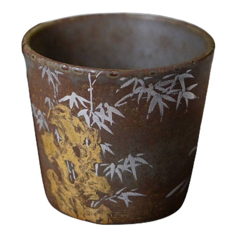 蝉心亭手绘中式复古咖啡杯