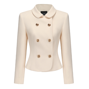 【卢昱晓同款】NanaJacqueline彼得潘领套装女富家千金高智感穿搭