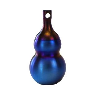 葫芦造型项链坠护身符吊坠纯钛挂坠随身救心丸密封防水防潮小药瓶