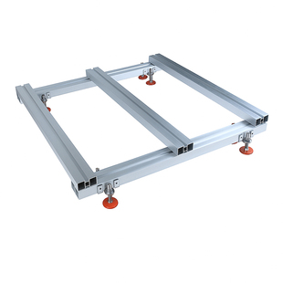 铝合金地板免焊接龙骨塑木地板实木地板固定支架专用架空超强承重