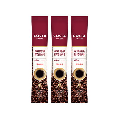 【U先试用】COSTA速溶咖啡条装0糖0脂黑咖啡拿铁即溶咖啡粉