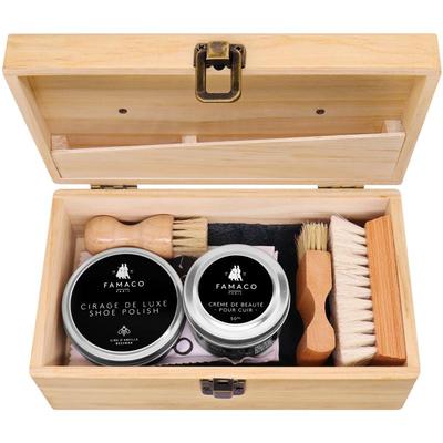 famaco进口鞋油高级黑色鞋油套装