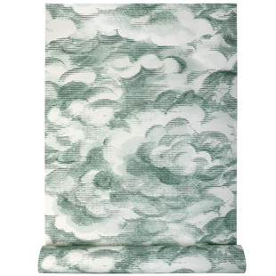 北欧中式风格祥云墙纸轻奢客厅卧室电视背景墙壁纸2026新款高级感