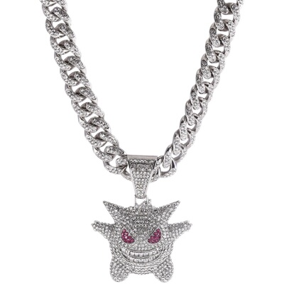 欧美hiphop耿鬼项链男潮嘻哈说唱