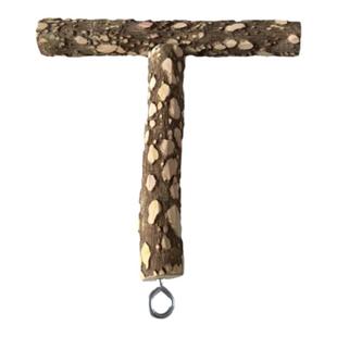 泓毅宠物用品 鹦鹉出T字架 手握鹦鹉架鸟用品 花椒木鸟站棍