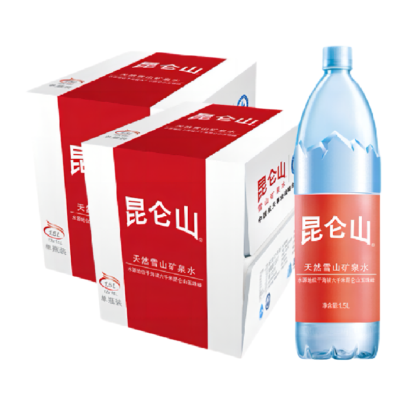 昆仑山弱碱性矿泉水1.5L*24瓶