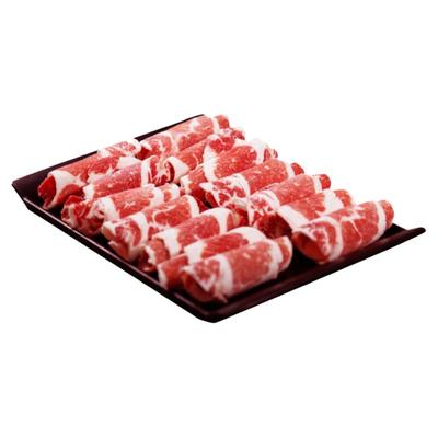 齐函杨佳原切雪花肥牛卷牛肋扇卷