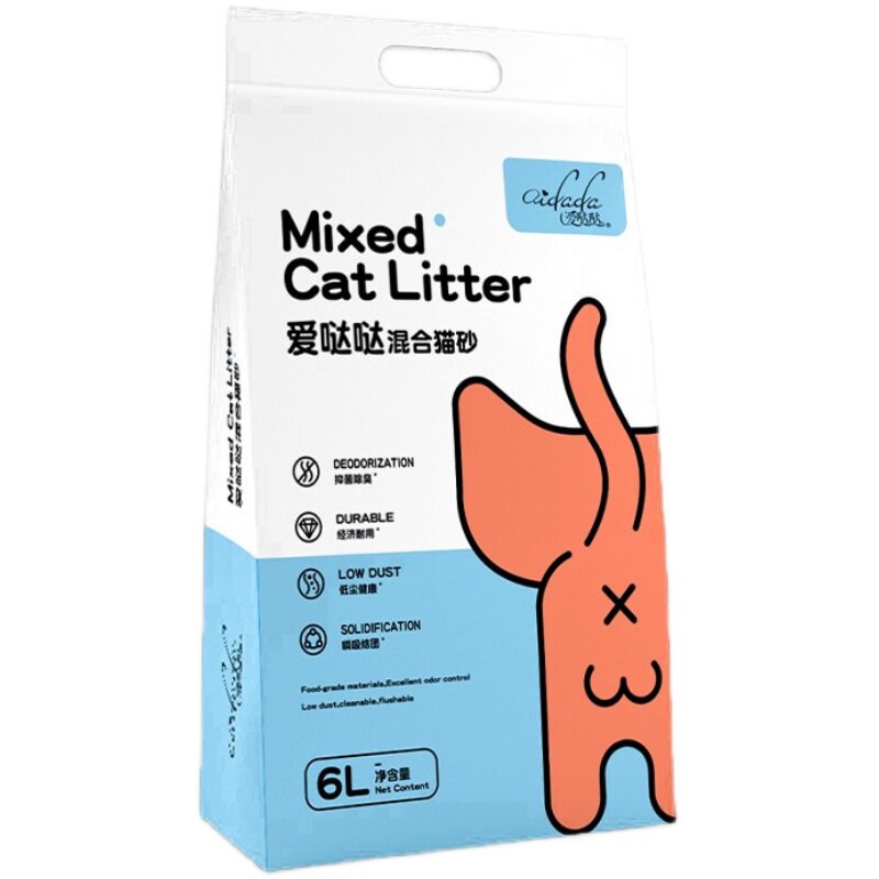爱哒哒豆腐膨润土猫砂混合蓝猫美短英短沙环保结团沙