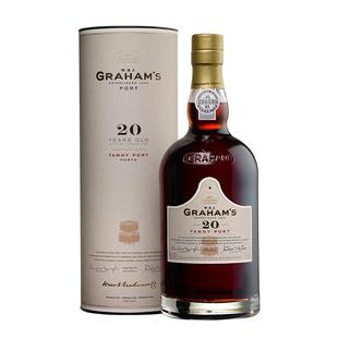 【自营】葡萄牙格兰姆20年波特酒加强型甜酒礼盒装Graham's Port