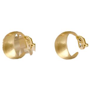 金色复古拉丝哑光软垫耳夹女2026新款爆款无耳洞耳环耳圈小众耳饰