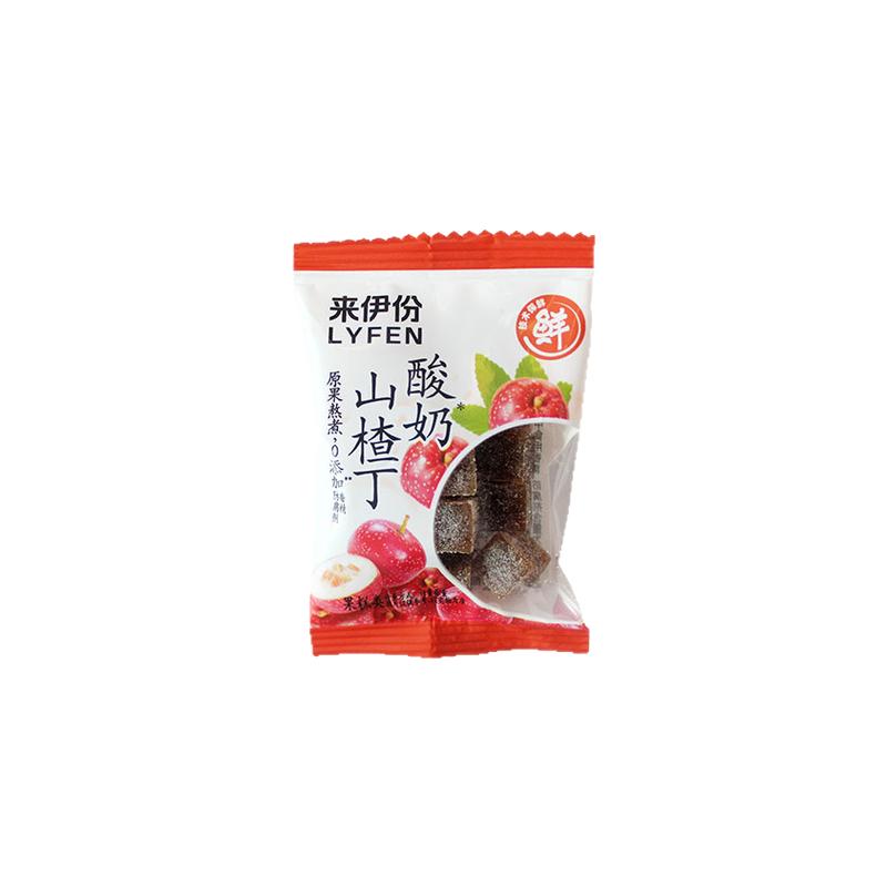 来伊份酸奶山楂丁500g蜜饯果脯
