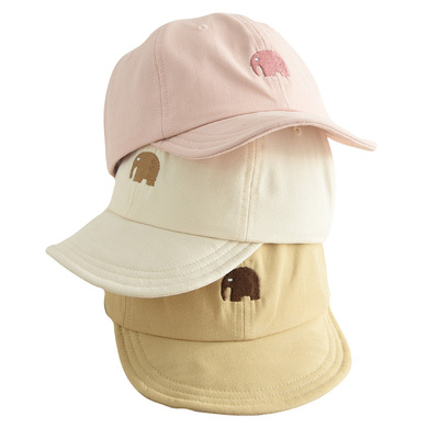 婴幼儿童纯棉软檐鸭舌帽防晒薄款