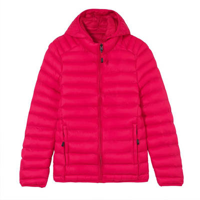 啄木鸟短款轻薄棉服女