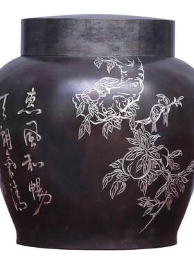 1200g装特大纯锡茶叶罐李丽做旧
