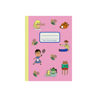 韩国1537绚丽时尚13个月日记本万年型彩页插画周计划日程本手帐本