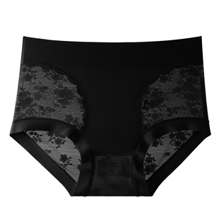 绮贝缇奢华性感蕾丝内裤高腰收腹女士舒适新款弹力包臀透气三角裤