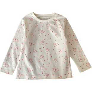 乐家剩余布料A类秋季女童纯棉毛圈T恤卫衣90-120号特卖