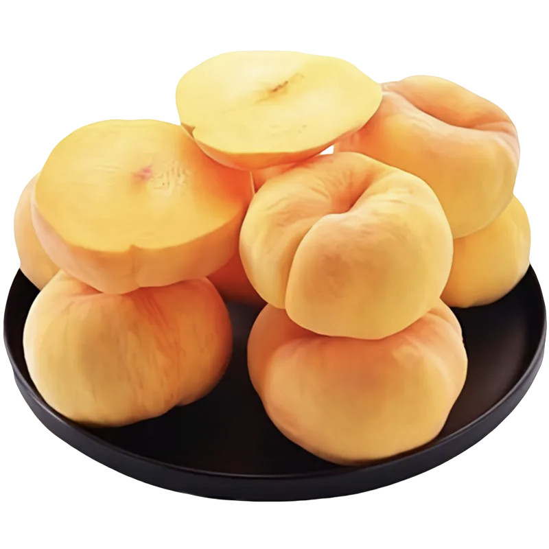 山东蒙阴黄毛蟠桃新鲜脆甜5斤
