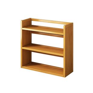 桌面置物架多层收纳木柜简易小型书架分层办公桌上收纳架网红书柜