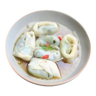 妙维根减盐版纯素大馄饨小馄饨彩色彩色馄饨早餐荠菜馄饨素云吞素
