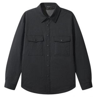 【衬衫工装】卡宾翻领夹克轻薄羽绒服男冬季短款通勤防寒外套