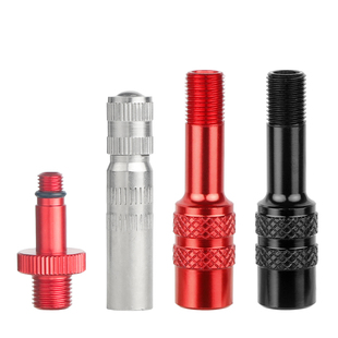 山地公路自行车后胆避震充气接头适用IFP打气加气铝合金转换气嘴